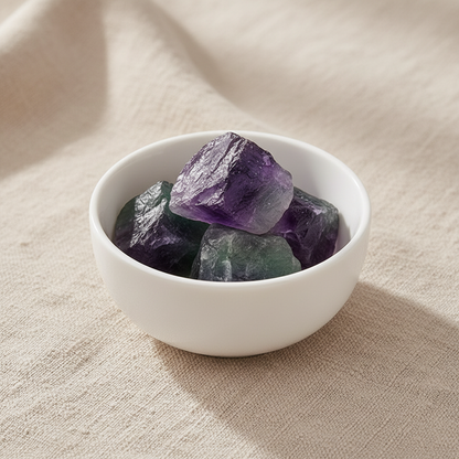 Raw Rainbow Fluorite Stones